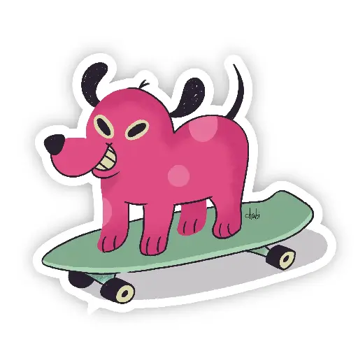 PERRO EN PATINETA